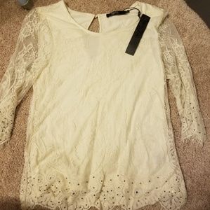 BKE Boutique Lace Blouse